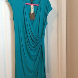 Mock Wrap Knit Dress